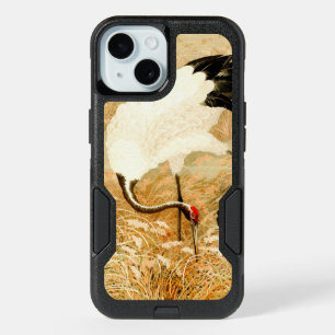 Vintage Japanese Red- Crowned Crane Art Print iPhone 15 Case