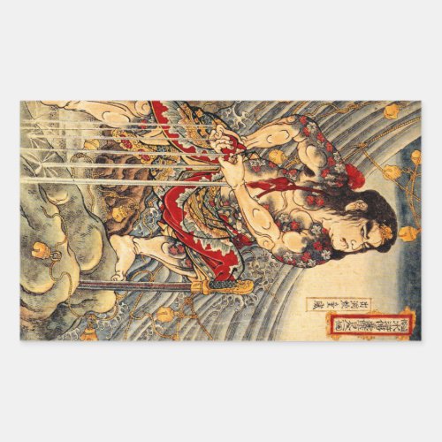 Vintage Japanese Samurai Stickers