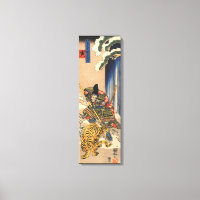 Vintage Japanese Samurai Warrior Canvas Print