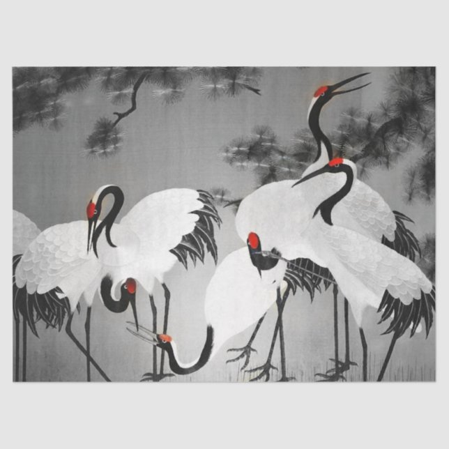Vintage Japanese Tapestry Tissue Paper  (Front)