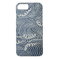 Vintage Japanese Textile, Wave Pattern