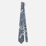 Vintage Japanese Textile, Wave Pattern Neck Tie at Zazzle