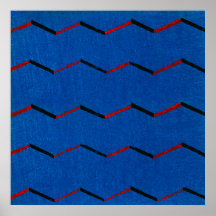 Vintage Japanese Textile Woodblock Print Poster
