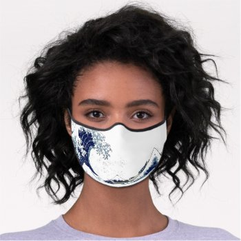 Vintage Japanese The Great Waves By Hokusai Premium Face Mask by The_Masters at Zazzle