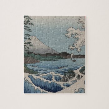 Vintage Japanese The Sea Of Satta Jigsaw Puzzle by clonecire at Zazzle