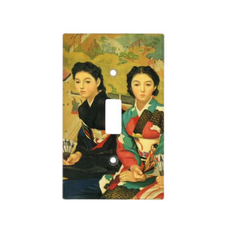 Vintage Japanese travel light switch cover