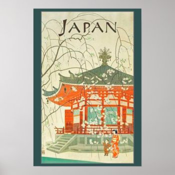 Vintage Japanese Travel Poster by vaughnsuzette at Zazzle