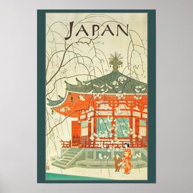Vintage Japanese Travel Poster (Front)