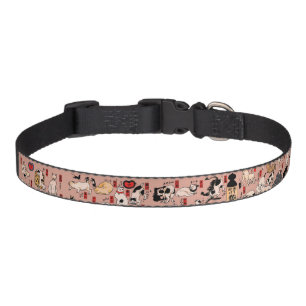 Vintage Japanese Ukiyo-e Cat Pattern: Kuniyoshi Pet Collar
