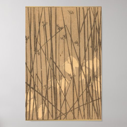 Vintage Japanese Wall Art Bamboo