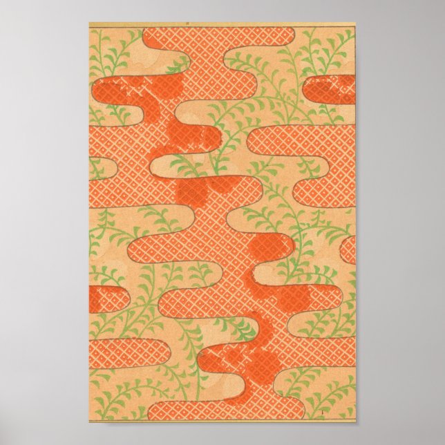 Vintage Japanese Wall Art Red (Front)