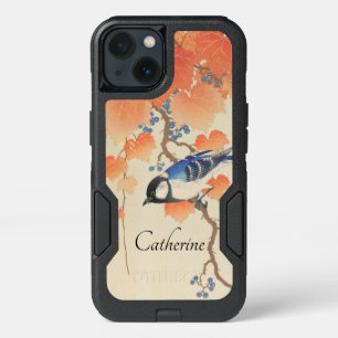 Vintage Japanese Watercolor Bird Print iPhone 13 Case