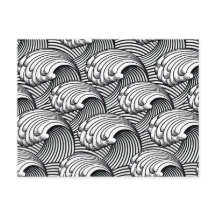 Vintage Japanese Waves, Black and White