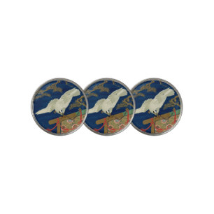 Vintage Japanese White Hawk Art G.A. Audsley Golf Ball Marker