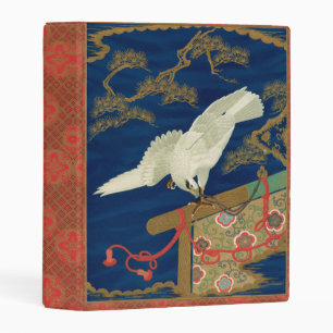Vintage Japanese White Hawk Art G.A. Audsley Mini Binder