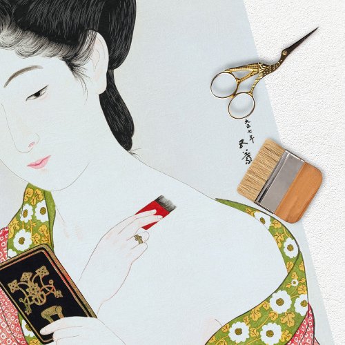 Vintage Japanese Woman  Decoupage Tissue Paper