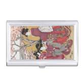 Japanese Kimono Woman Courtesan Artwork Business Card Case