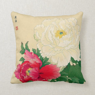 Vintage Japanese Woodblock Print Image Pillow