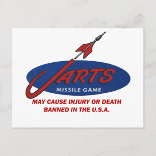 Vintage Jarts Tournament Invitation Postcard