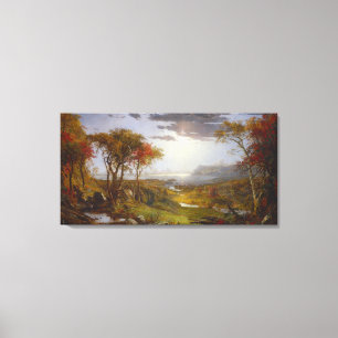 Vintage Jasper Cropsey Autumn on the Hudson River Canvas Print