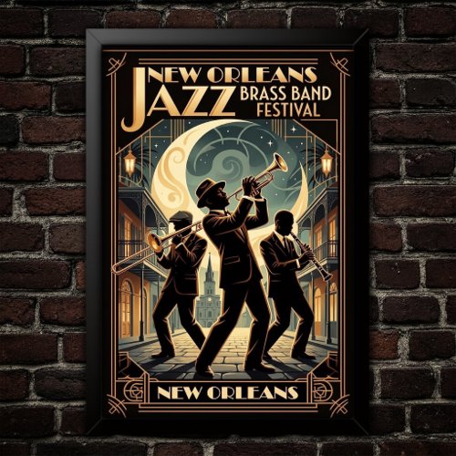 Vintage Jazz 1930s Art Poster