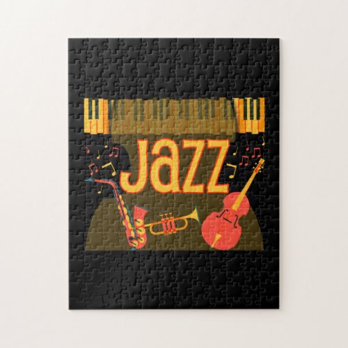 Vintage Jazz Music Jigsaw Puzzle
