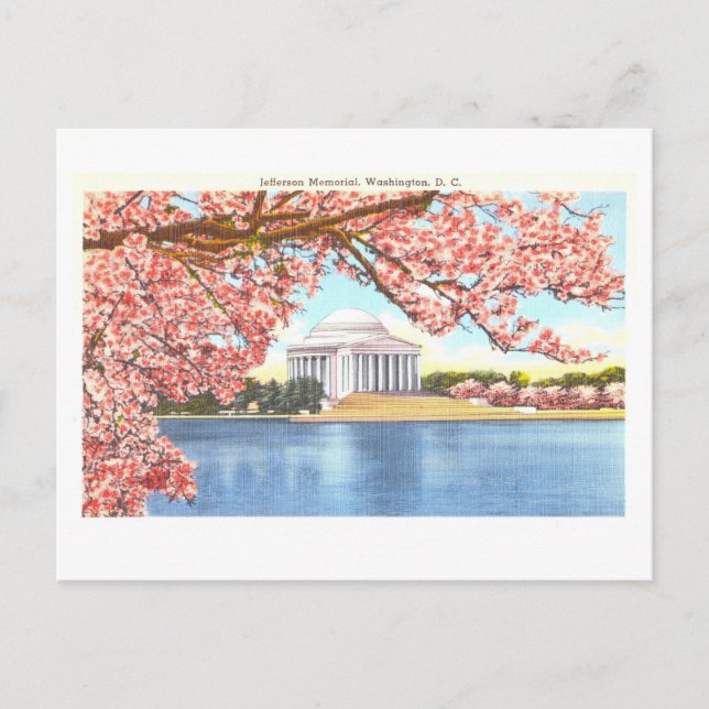 Vintage Jefferson Memorial, Washington, DC, Postcard (Front)