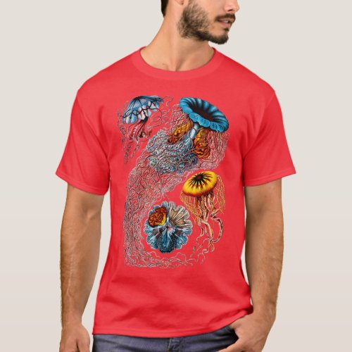 Vintage Jellyfish by Ernst Haeckel 1 T_Shirt