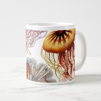 Vintage Jellyfish By Ernst Haeckel  Discomedusae Large Coffee Mug by Ernst_Haeckel_Art at Zazzle