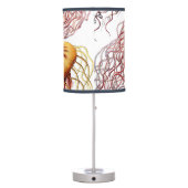 Vintage Jellyfish by Ernst Haeckel, Discomedusae Table Lamp (Back)