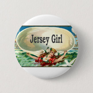 Vintage Jersey Shore Jersey Girl Pinback Button