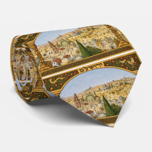 Vintage Jerusalem Panorama Neck Tie