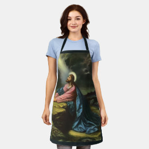 Vintage Jesus Christ Praying, Garden of Gethsemane Apron