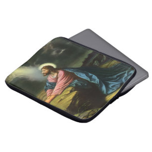 Vintage Jesus Christ Praying, Garden of Gethsemane Laptop Sleeve