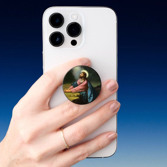 Vintage Jesus Christ Praying, Garden of Gethsemane PopSocket (Creator Uploaded)