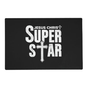 Vintage Jesus Christian Design Jesus Christ Super Placemat
