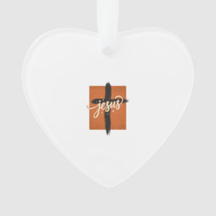 Vintage Jesus Cross Christian Shirt Design_1 Ornament