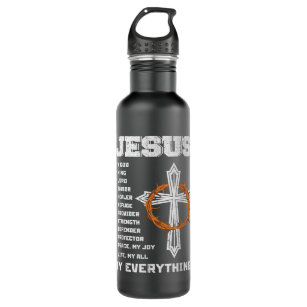 Vintage Jesus Is My Everything Stainless Steel Water Bottle