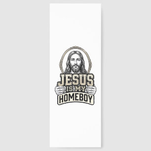 Vintage Jesus Is My Homeboy Engraved Vector Design Bookmarks