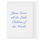Vintage Jesus Loves All the Children Card (Inside (Left))