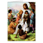 Vintage Jesus Loves All the Children Card