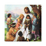 Vintage Jesus Loves All the Children Magnet