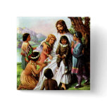 Vintage Jesus Loves Button