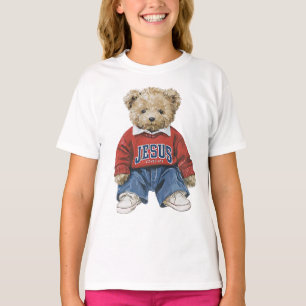 Vintage Jesus Loves Me, Teddy Bear T-Shirt
