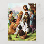 Vintage Jesus Loves Postcard