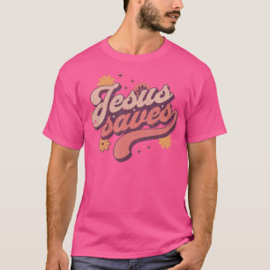 Vintage Jesus Saves 60S Retro Christian T-Shirt