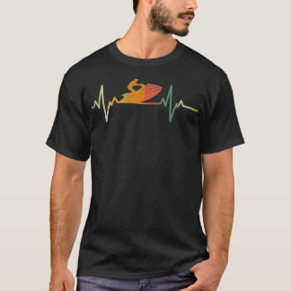 Vintage Jet Ski Rider Gift Heartbeat JetSki Premiu T-Shirt