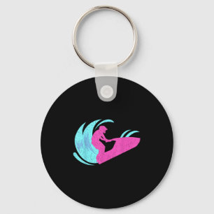 Vintage Jet Ski T Shirts Stand Up Skiing Winter Sp Keychain