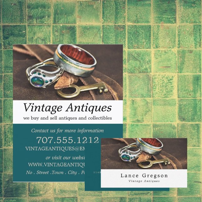 Vintage Jewellery & Key, Antique Dealer, Store Flyer (Creator Uploaded)