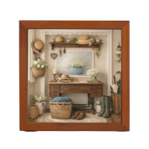 Vintage Jewelry Box Farmhouse Cottagecore